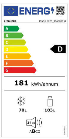 FRIGORÍFICO COMBINADO DE ENCASTRE LIEBHERR ICNSD 5123