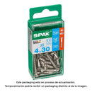 CAIXA 25 UNID. PARAFUSO MADEIRA SPAX CABEZA PLANA INOX A2 4,0X30M