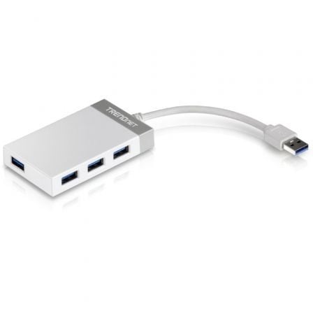 HUB USB 3.0 TRENDNET TU3-H4E 4XUSB BRANCO E CINZA