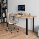 PÉ CILÍNDRICO DE MESA, MODELO 4406, DE AÇO EM COR PRETO, Ø60 X 71