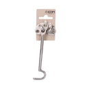 PORTA DO NAVIO 125MM LATÃO NÍQUEL MATE EM CARTÃO SUSPENSO EDM