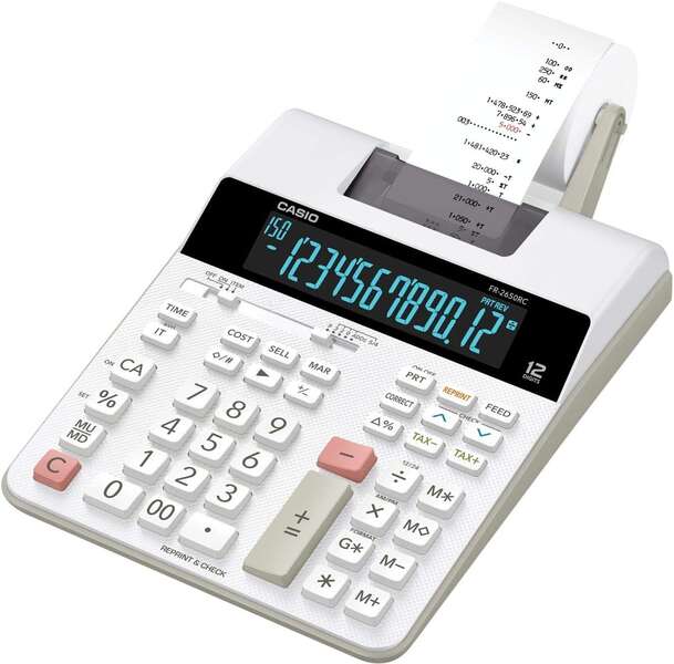 CALCULADORA CASIO SECRETARIA -FR2650RC( BRANCO  - 12 DÍGITOS - CÁ