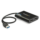 StarTech.com Adaptador USB 3.0 para DisplayPort duplo - 4K 60Hz