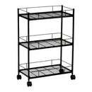 CARRINHO PARA VERDURAS METAL PRETO CC72095 ANDREA HOUSE