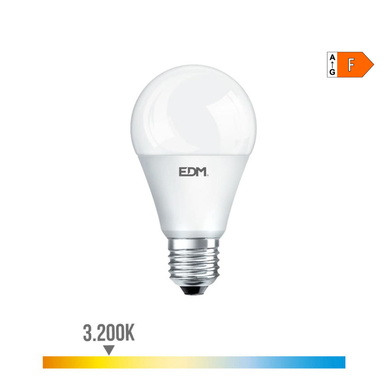 LÂMPADA STANDARD LED E27 17W 1800LM 3200K LUZ QUENTE Ø6,5X12,5CM