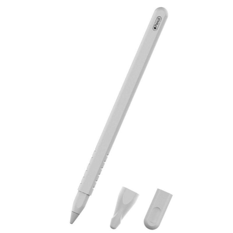 CAPA SILICONE BRANCA P CANETA APPLE PENCIL 2