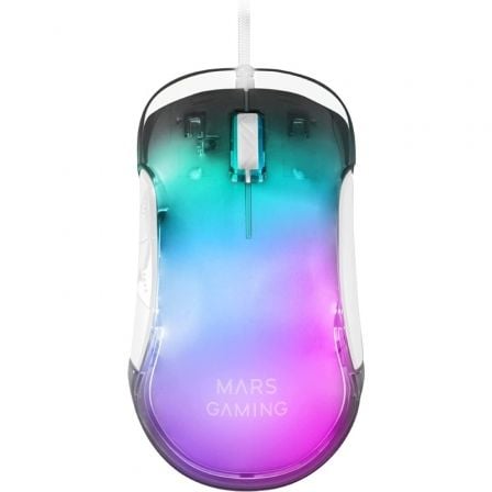 Mars Gaming MMGLOWW rato Mão direita USB Type-A Ótico 12800 DPI