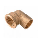 COTOVELO FEMININO 90 1/2´´ X 15 MM LATÃO