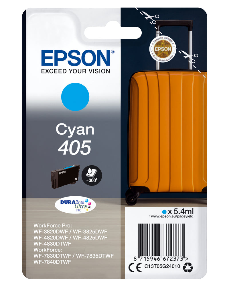 Epson 405 tinteiro 1 unidade(s) Original Rendimento padrão Ciano