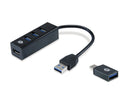 Conceptronic HUBBIES04B hub de interface USB 3.2 Gen 1 (3.1 Gen 1