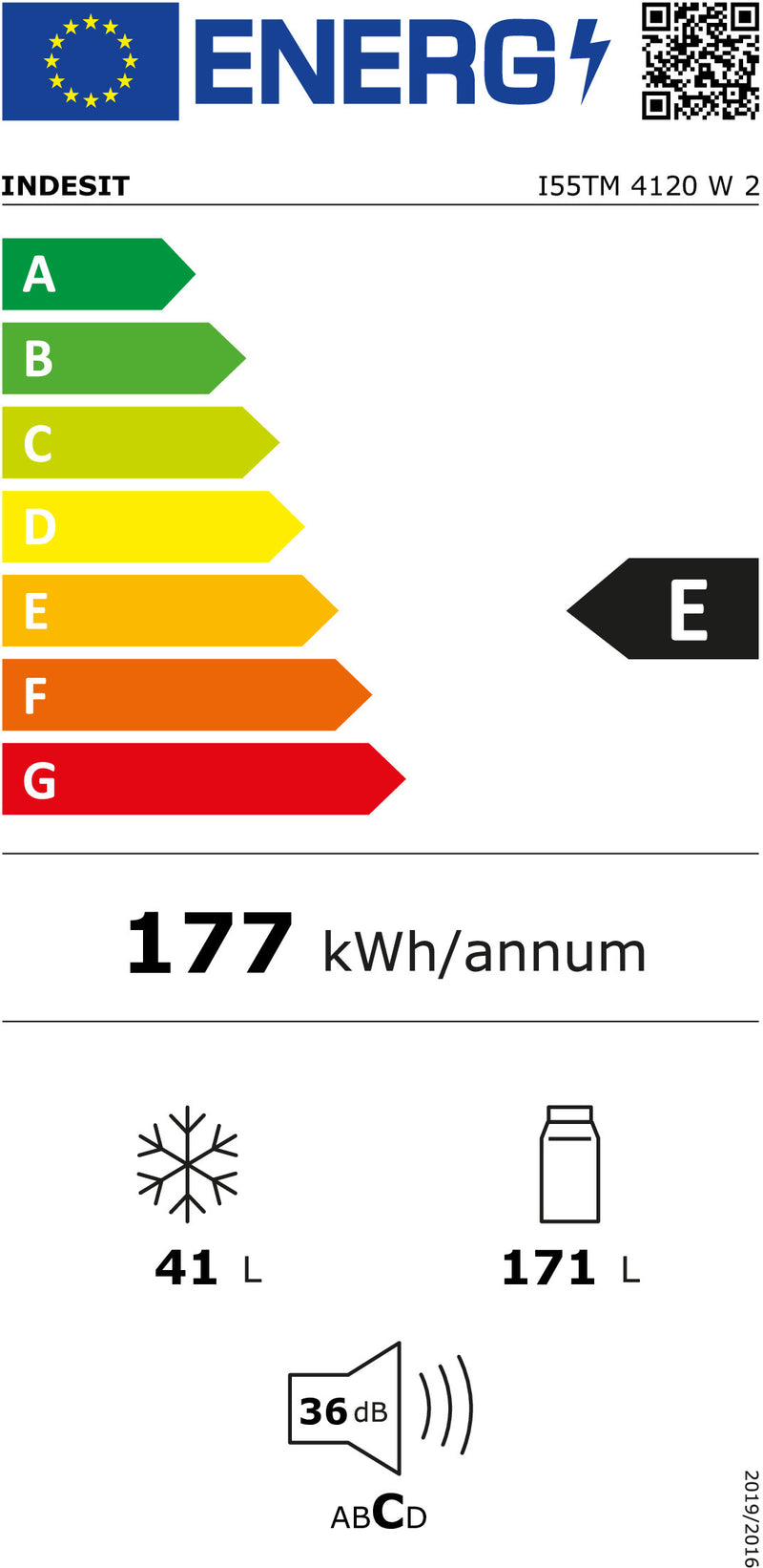 Indesit I55TM 4120 W 2 frigorífico e congelador Independente 212