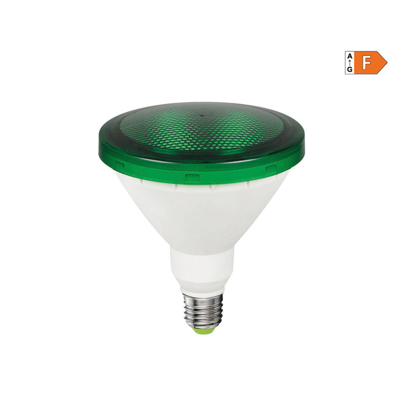 LÂMPADA LED PAR38 E27 15W 1200LM LUZ VERDE IP64 Ø12X13,8CM EDM