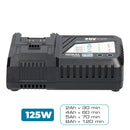 CARREGADOR RAPIDO BATERIA 125W KOMA TOOLS