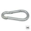MOSQUETÃO BOMBEIRO SEM FECHADURA, MSQ01, AÇO GALVANIZADO, 7 X 70