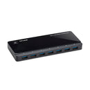 7 PORTS USB 3.0 HUB WITH 2 POWER CHARGE PORTS (2.4A MAX), DESKTOP