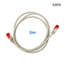 CABO UTP CAT.6 CONECTOR RJ45 COBRE LSZH CINZENTO 3M