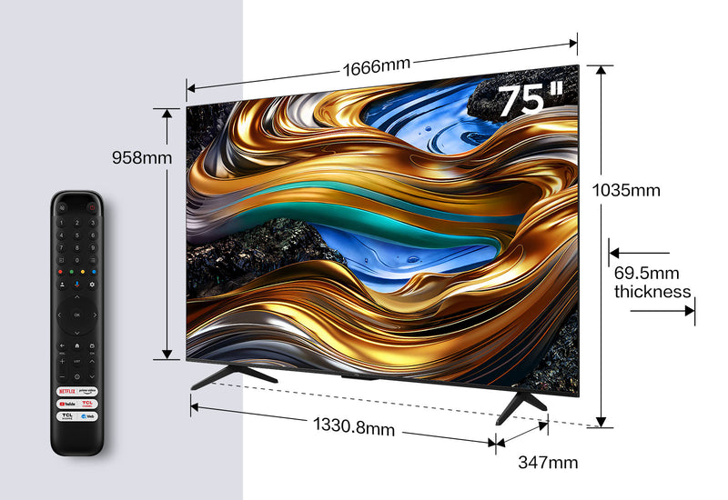 TCL P75 Series 75P755 TV 190,5 cm (75") 4K Ultra HD Smart TV Wi-