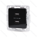 ALEMÃO-FRANCÊS 2*USB SOQUETE TECLAS DE FUNÇÃO PRETO