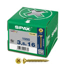 CAIXA 1000 UNIDADES. PARAFUSO DE CABEÇA PLANA UNIVERSAL YELLOX 3,