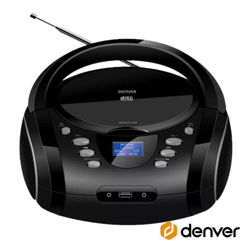 RÁDIO PORTÁTIL FMCDAUXBT COLUNAS DENVER