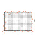REDE ELÁSTICA DE CARGA, MEDIDAS: 1,6X2,5M, MALHA: 10X10CM. BLACK