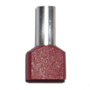 DEDO ISOLADO 01,00 MM², DUPLO, VERMELHO, 100 UNIDADES