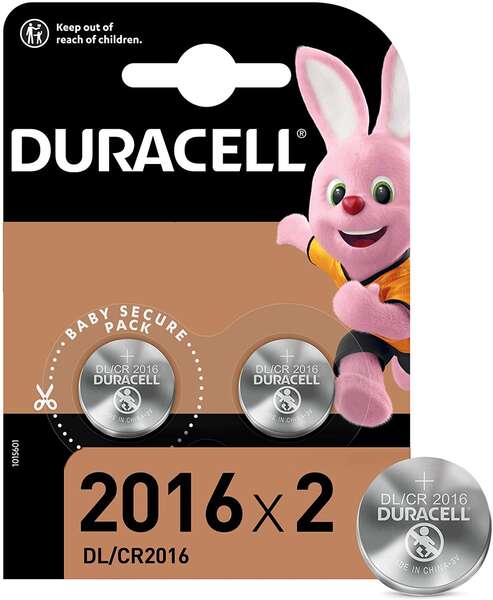 PILHA DURACELL ESPECIAL ELECTR CR2016, 2016K2