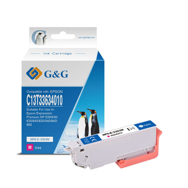 G&G EPSON T3363T3343 (33XL) MAGENTA CARTUCHO DE TINTA GENERICO -