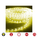 TUBO FLEXILED 30 LEDS/M AMARELO, 2 VIAS FIXO, IP44, 48M