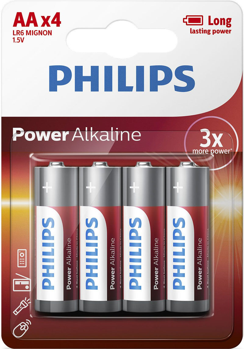 Philips Power Alkaline Pilha LR6P4B/10