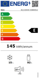 MINI FRIGORÍFICO COM CONGELADOR DE ENCASTRE BEKO BU1154HCN 820X54