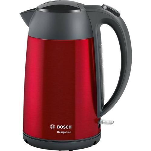 Bosch TWK3P424 chaleira elétrica 1,7 l 2400 W Cinzento, Vermelho