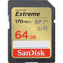 TARJETA DE MEMORIA SANDISK EXTREME 64GB MICROSD XC UHS-I CON ADAP
