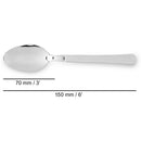 COLHER DE SOBREMESA MONOBLOCO DE AÇO INOXIDÁVEL DE 150 MM