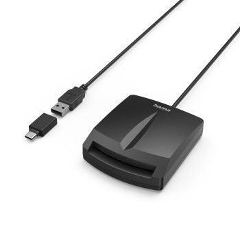 LEITOR DE CARTÃO DE CIDADÃO HAMA DNI 4.0 USB-A E USB-C