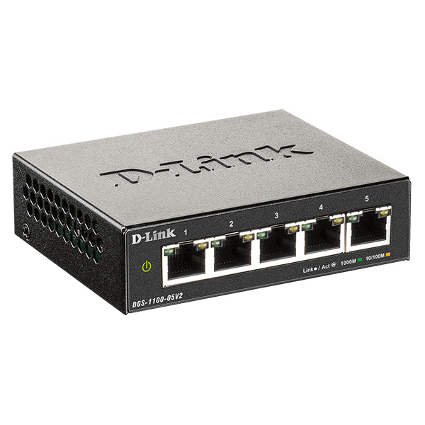 D-Link DGS-1100-05V2 switch de rede Gerido L2 Gigabit Ethernet (1