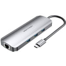 DOCKING USB TIPO-C VENTION TOLHB 1XHDMI 3XUSB 1XUSB TIPO-C PD 1XR