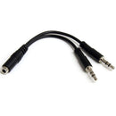 StarTech.com Adaptador Divisor de Auricular de 3,5 mm com 4 Pinos