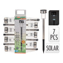 PACK 7 ESTACAS SOLARES DE JARDIM EM INOX 1 LED IP44 Ø4,6 X 36,5 C