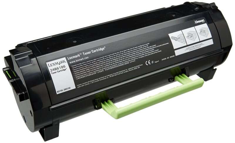 Lexmark 24B6186 toner 1 unidade(s) Original Preto