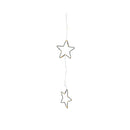 CORTINA LED COM ESTRELAS PARA EXTERIOR, COR PRETO