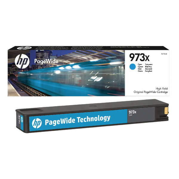 HP Consumível PageWide Original 973X Ciano de elevado rendimento