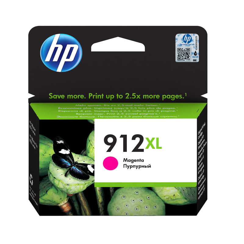 HP Tinteiro Original 912XL Magenta de elevado rendimento