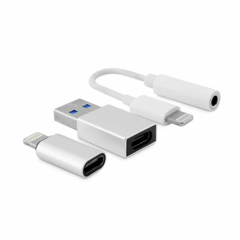 CoolBox COO-CKIT-APPL adaptador para cabos 3.5 mm Lightning Branc