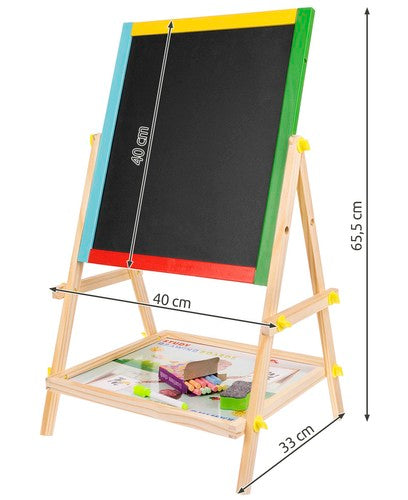 QUADRO DE MADEIRA DUPLA FACE PARA CRIANÇA