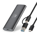 EWENT CAIXA SSD M2 NVME ALUMINIO SPACE GREY USBA & USB-C
