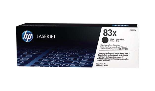 HP Toner LaserJet Original 83X Preto de elevado rendimento