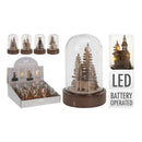 FIGURA DECORATIVA DE NATAL EM MADEIRA COM LUZ LED, VÁRIOS MODELOS