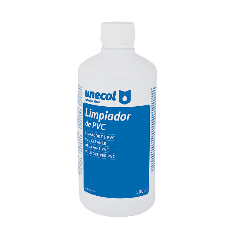 PRODUTO DE LIMPEZA PARA PVC, GARRAFA PLÁSTICA 500ML A215 UNECOL