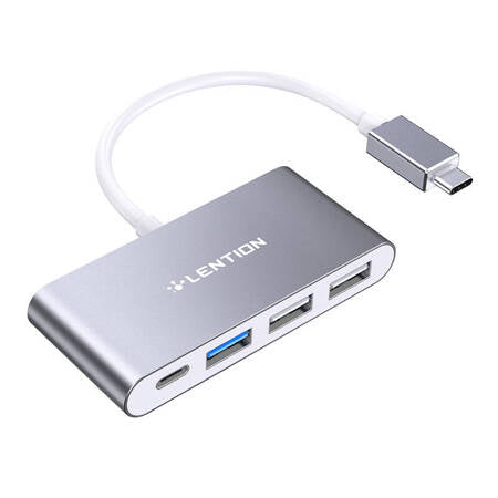 LENTION HUB 4 EM1 USB-C PARA USB 3.0+USB 2.0+USB-C